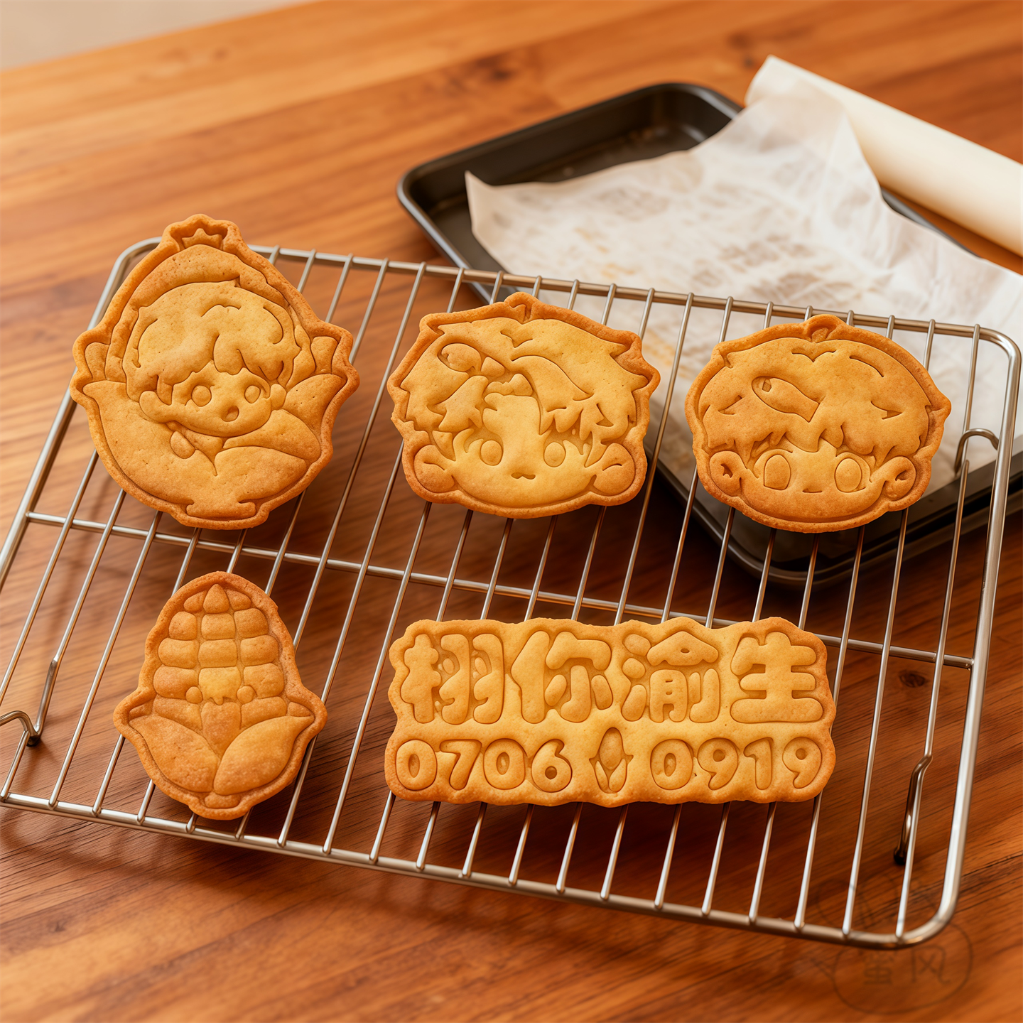 雷朋99栩你渝生卡通饼干模具梓渝田栩宁家用烘焙曲奇印模工具