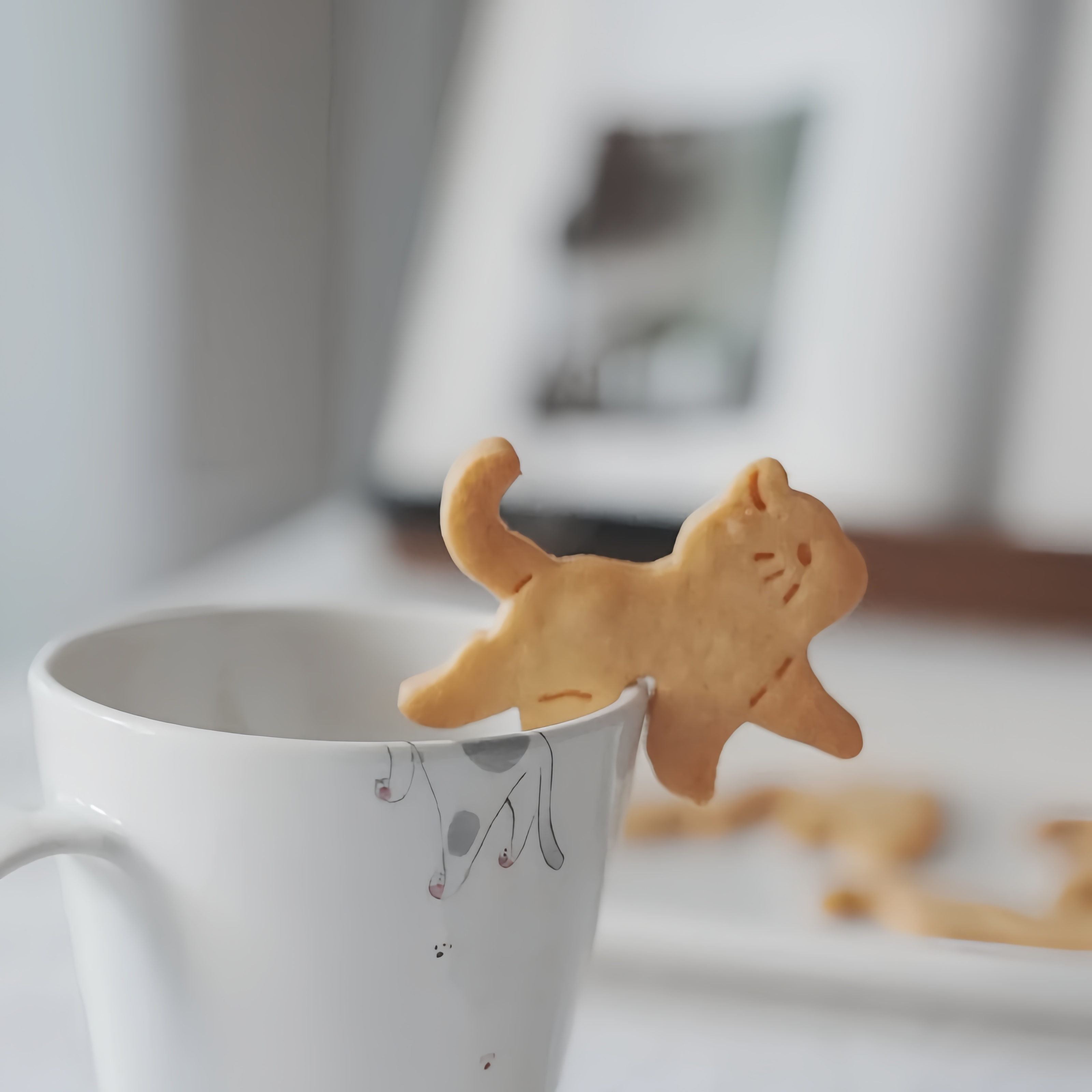 网红咖啡杯装饰小饼干模具