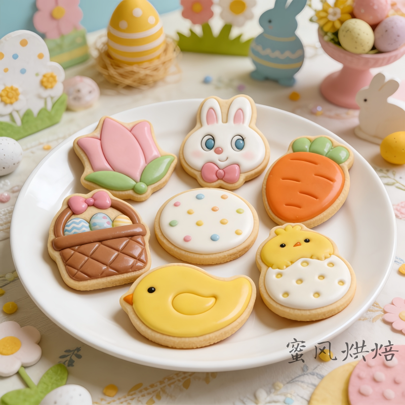 复活节卡通萝卜糖霜饼干模具雏鸡蛋Easter烘焙工具家用印模