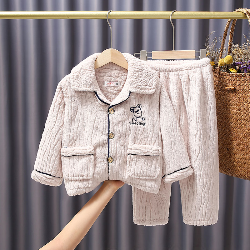 新品法兰绒睡衣秋冬季