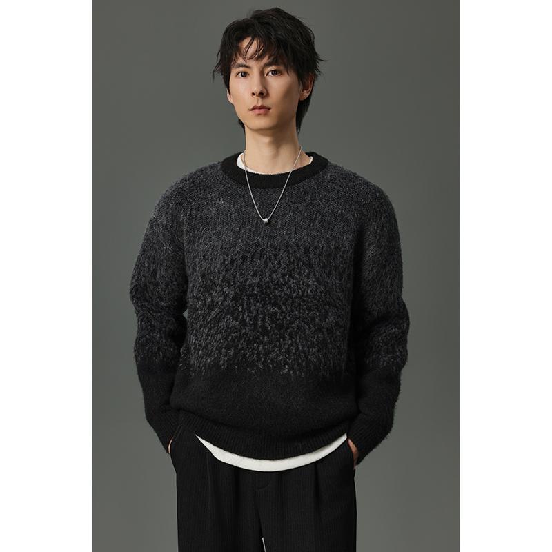 w2xNANO渐变提花针织衫