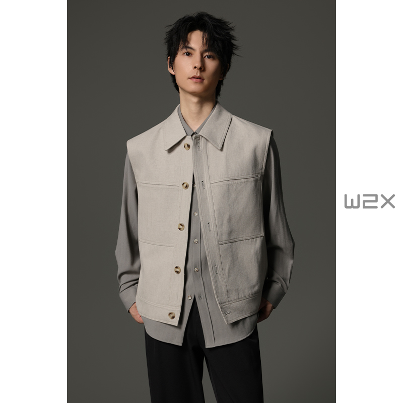 秋冬季无袖马甲高级感休闲外套