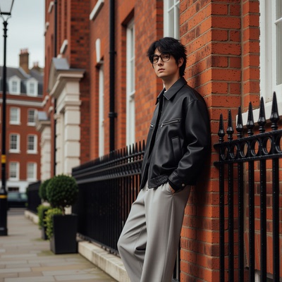 w2x秋冬季高级感男士皮衣PU皮夹克外套机车服新款冬装上衣超好看