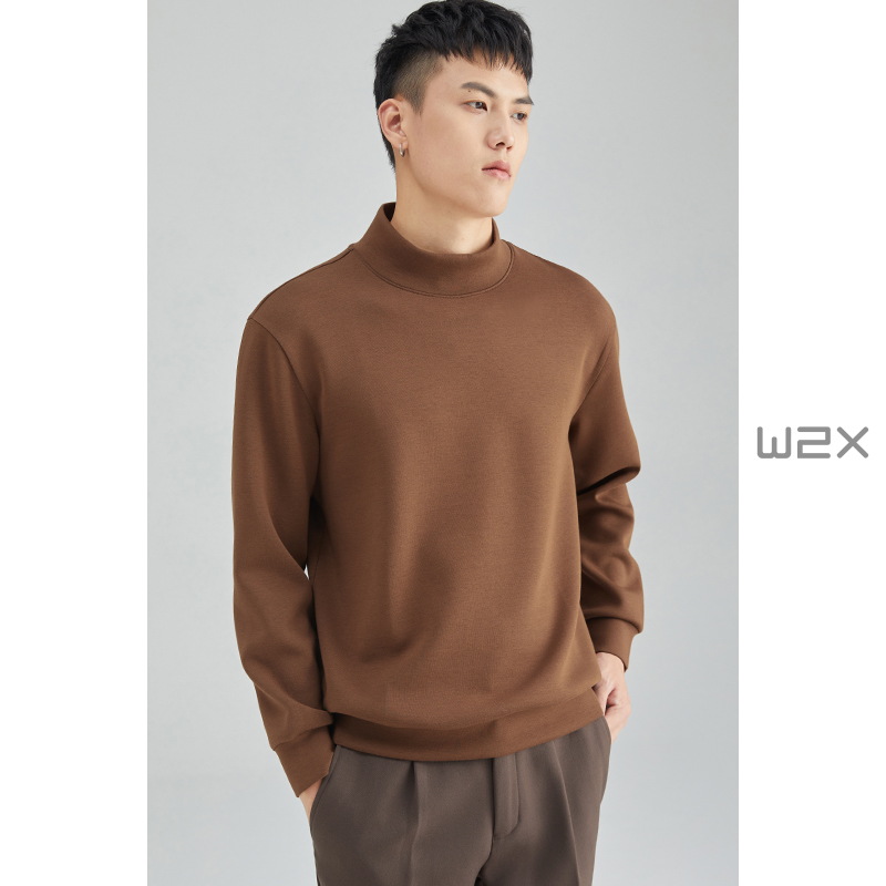 春秋季圆领卫衣男无帽长袖打底衫