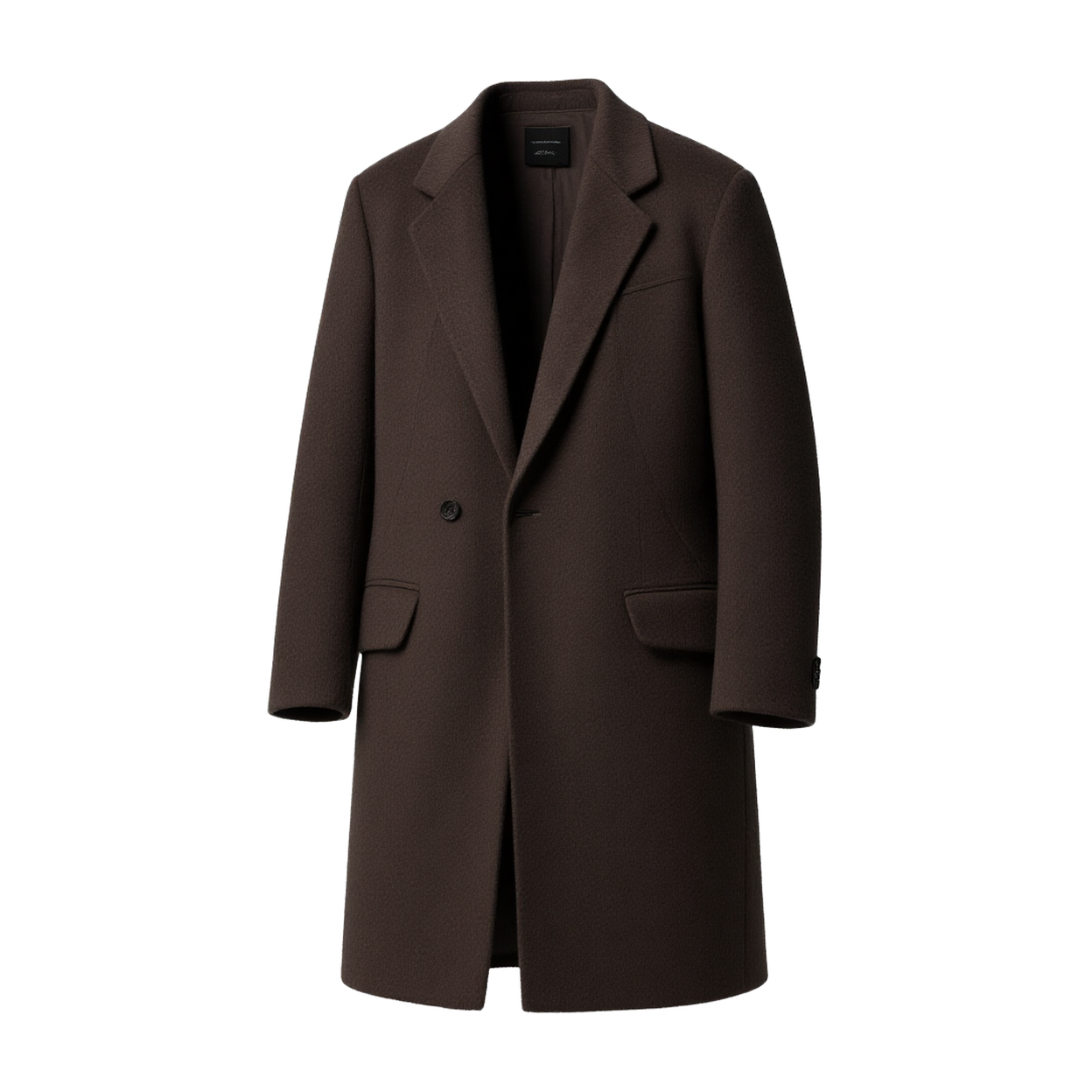 w2x双面呢羊毛呢大衣外套男冬季男士加厚中长款风衣冬装简约男装