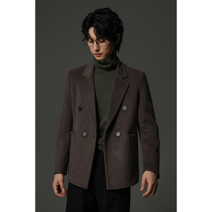 w2x秋冬季 商务休闲轻奢外套百搭西服单件 重磅950g双面羊毛呢西装