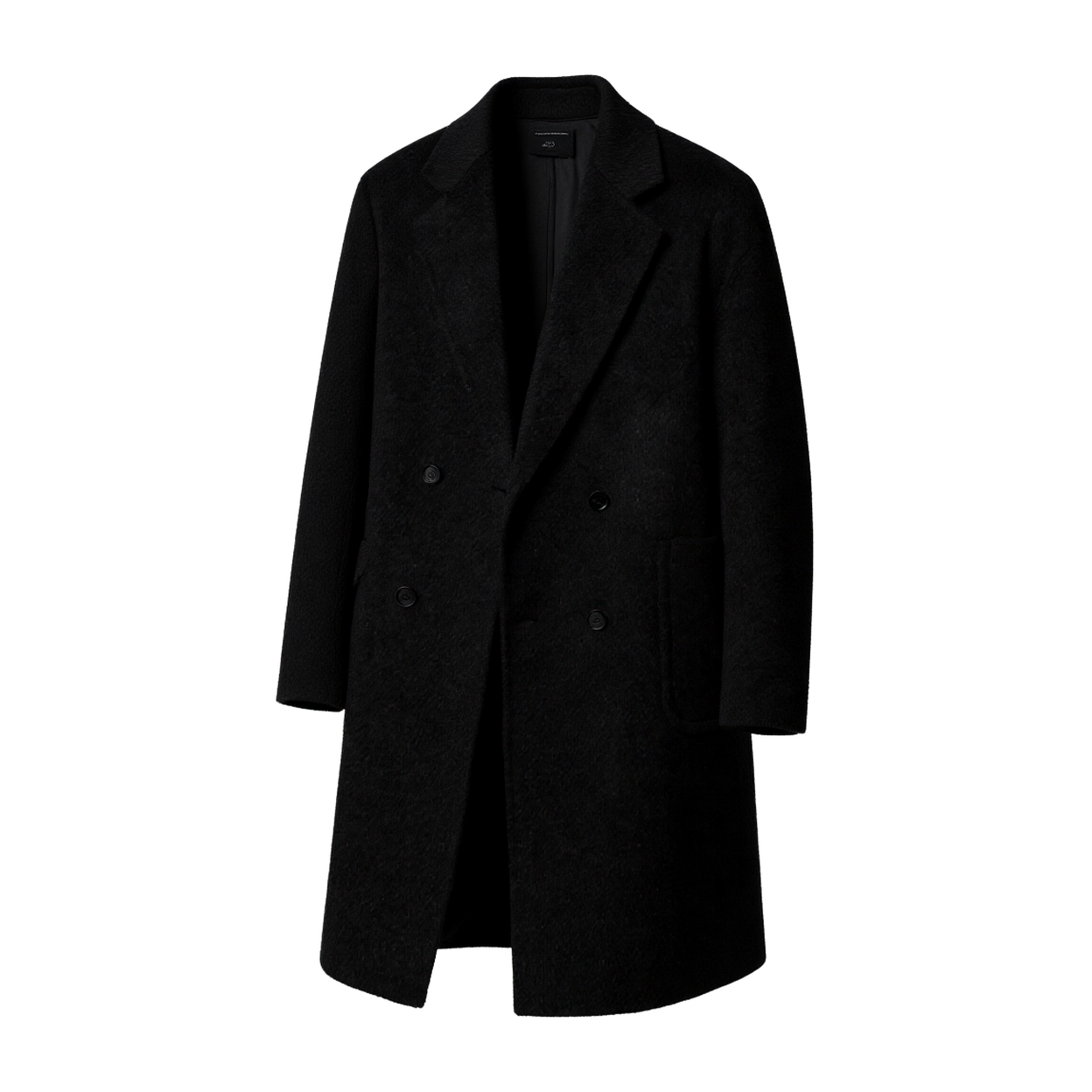 w2x韩版100%全羊毛呢大衣外套双面呢秋冬男士加厚风衣中长款男装