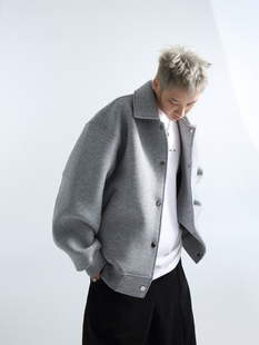 加厚空气层夹克 男女同款 「GRNL」廓形界限 重磅复合金丝绒大外套