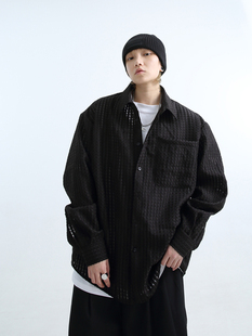 男女同款 「GRNL」品味咖 大衬衫 oversize休闲廓形肌理长袖 腔调