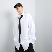 廓形显瘦百搭男女oversize慵懒衬衫 外套 基本款 GRNL 很纯粹 白