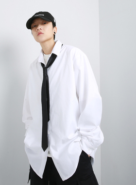 GRNL 廓形显瘦百搭男女oversize慵懒衬衫外套 基本款很纯粹的白