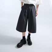七分裤 「GRNL」重磅450克立裁垂坠廓形阔腿裤 男女基础两色西裤