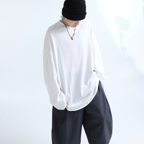 大版零负担云柔廓形圆领纯棉T恤