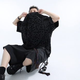 「GRNL」豹纹磁场 慵懒T恤 竹节全棉肌理中缝一体式