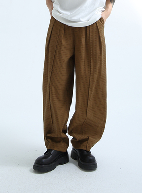 「GRNL」超好搭 大轮廓垂感显瘦藏腿肉 免烫抗皱垂感直筒收口裤