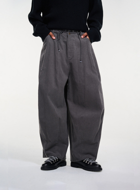 「GRNL」深林容器 灯芯绒松紧腰抽绳气球阔腿裤