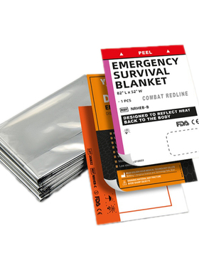 TECC/TCCC战斗红线战术急救保温毯 户外急救毯 野外救生毯 加厚