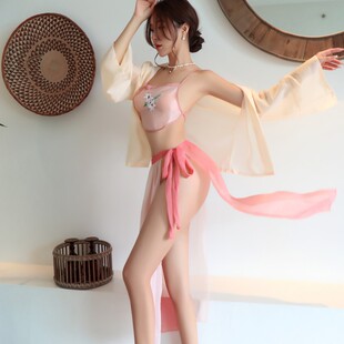甜美霁月瑶光神女汉服妖娆异域风情夜店演出服任务网红全透明睡裙