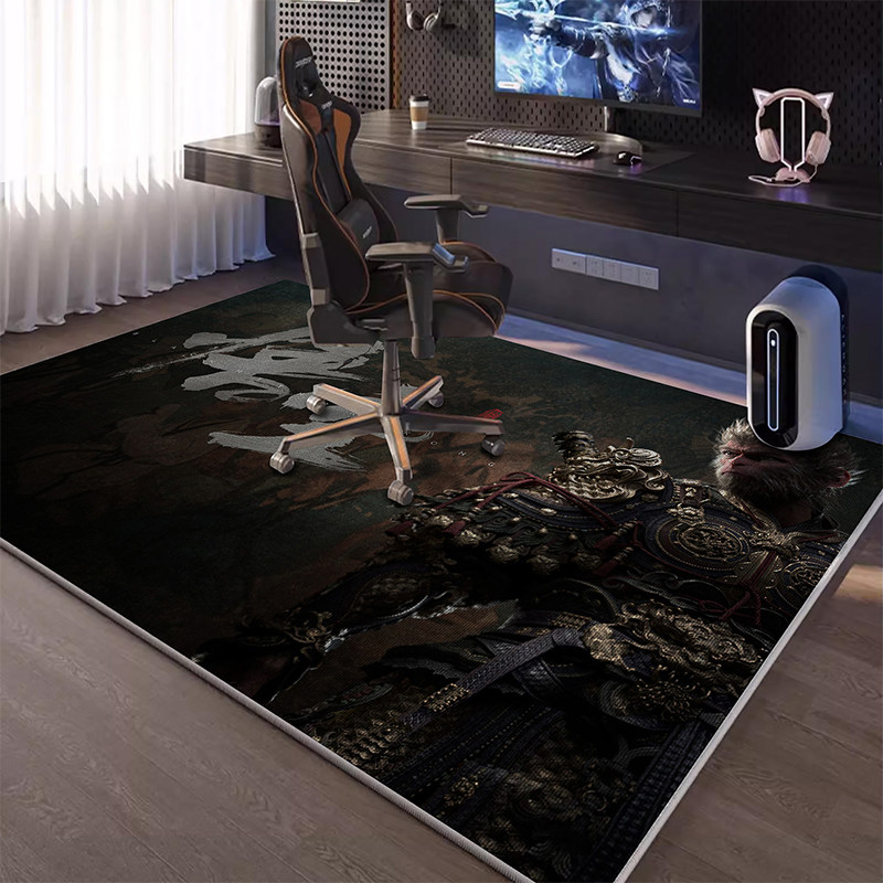 电脑椅地垫房间书房转椅防滑垫书桌下垫子家用地板保护垫地毯隔音