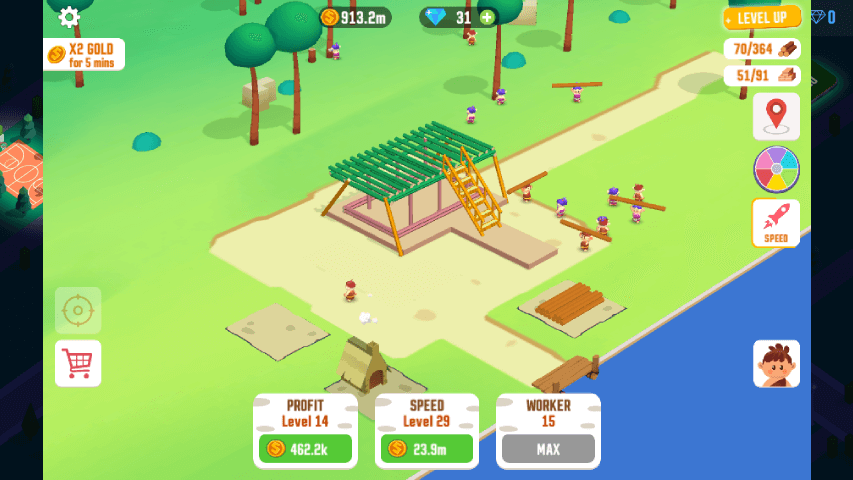 html5小游戏h5小游戏源码《生存建造者》带广告接口