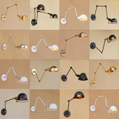 摇臂长臂壁灯旋转学习灯美式 过道床头书房酒吧商 复古现代简约个性