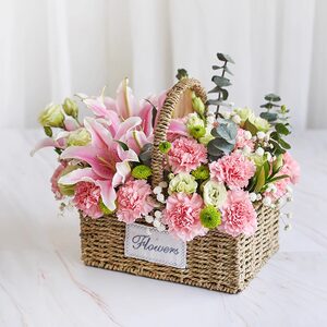520情人节鲜花速递同城配送玫瑰康乃馨手提花篮生日花束北京上海
