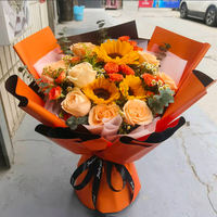 Sunflower rose bouquet Birthday flowers express delivery within the same city, girlfriend teacher, Beijing, Shanghai, Guangzhou, Chengdu stores thumbnail 5