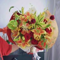 Phalaenopsis rose bouquet, national flower express delivery within the same city, birthday, high school entrance examination and graduation gifts, Tianjin and Chengdu stores thumbnail 8