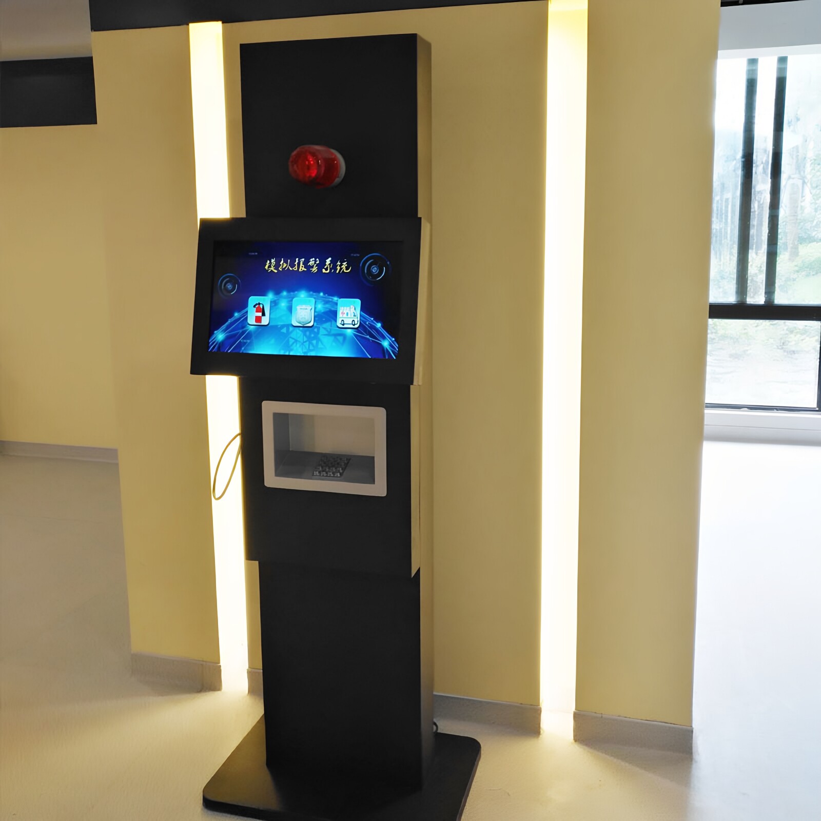 消防展馆设计模拟四合一电话报警系统仿真灭火软件3D场景