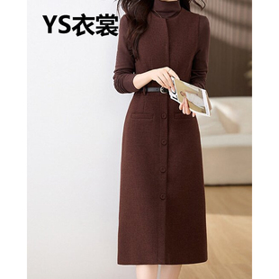 超好看毛呢马甲背心裙两件套女26春秋新款小香风气质爆款套装裙子