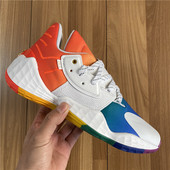 阿迪达斯 FX4797 VOL.4哈登4代白彩虹实战篮球鞋 ADIDAS HARDEN