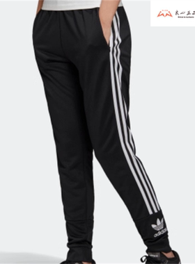 阿迪达斯 FLE TRACKPANT三叶草女休闲运动收口针织长裤 FT1827