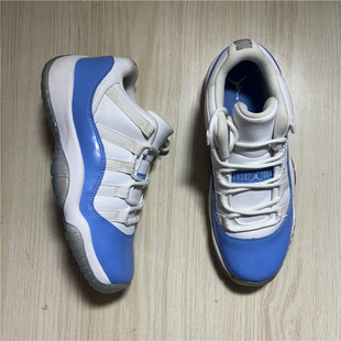 Air Jordan AJ11 男女北卡蓝低帮缓震复古休闲篮球鞋 528896-106