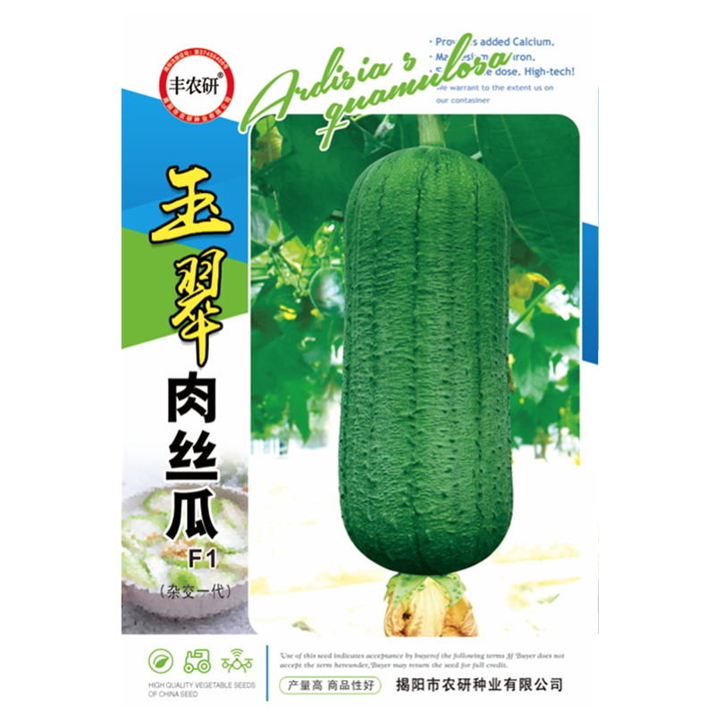大肉丝瓜种子 丰农研玉翠 鼠瓜秋瓜籽 原厂包装10克装 10粒大田种