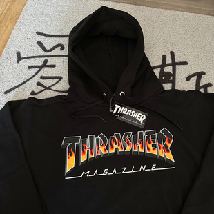 Thrasher 折扣 BBQ Redux 立体烧烤火焰加绒卫衣帽衫 美版 特价