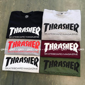 T恤 合辑 美版 Mag 基础款 Skate 基础字母火焰短袖 Thrasher Tee