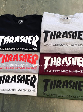 【美版基础款合辑】Thrasher Skate Mag Tee 基础字母火焰短袖T恤