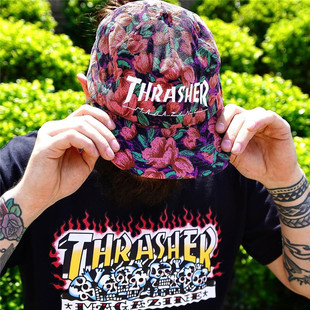 Skulls T恤 Thrasher Krak 搖滾鬼火骷髏火焰短袖 限定 美版