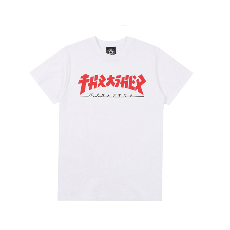 【超限定】Thrasher Godzilla美版日文哥斯拉火焰情侣宽松短袖-封面