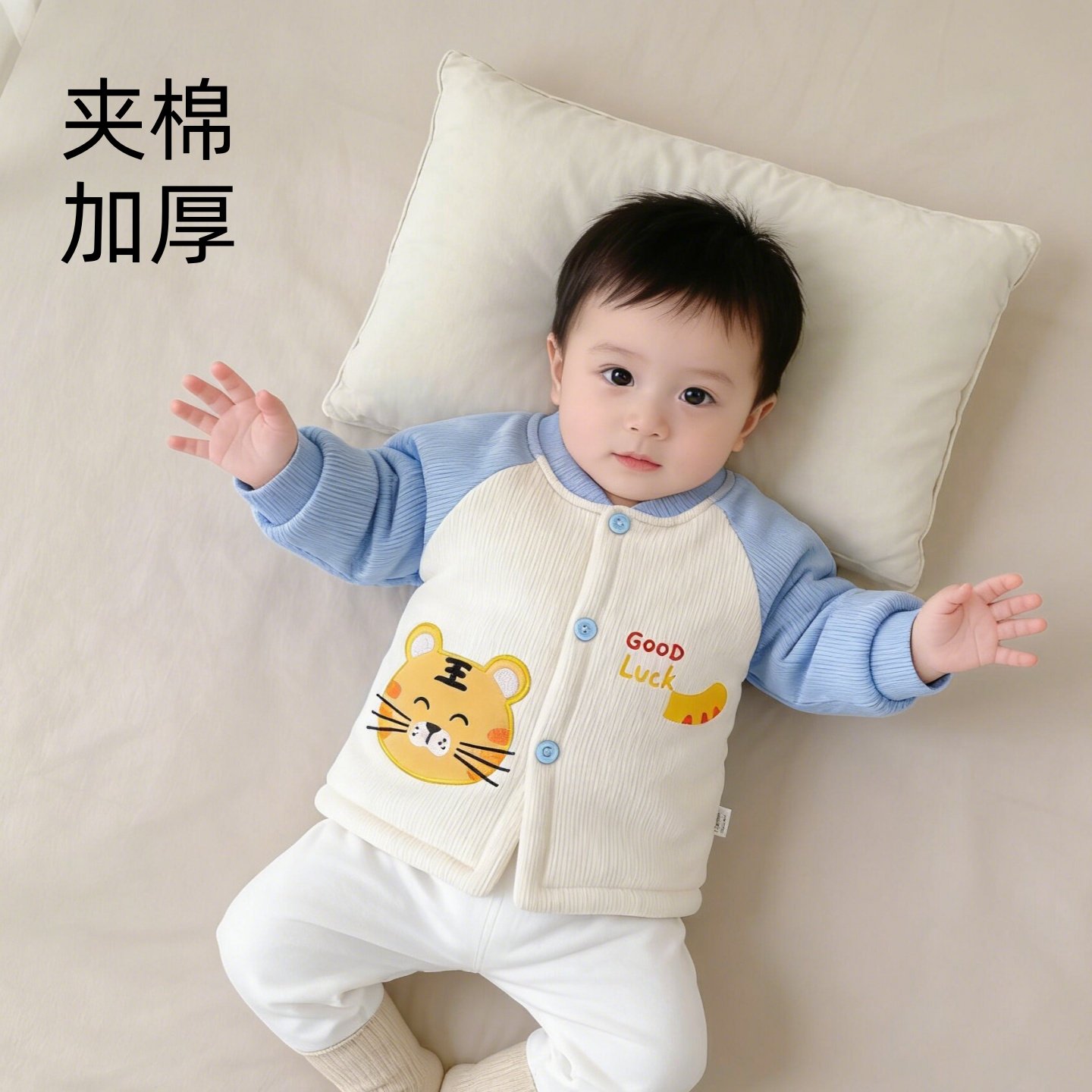 婴儿小棉袄冬季加厚冬装纯棉小月龄宝宝幼儿夹棉开衫保暖外套上衣,童装/婴儿装/亲子装,棉袄/棉服,淘宝优惠券,粉丝福利购,淘宝优惠卷