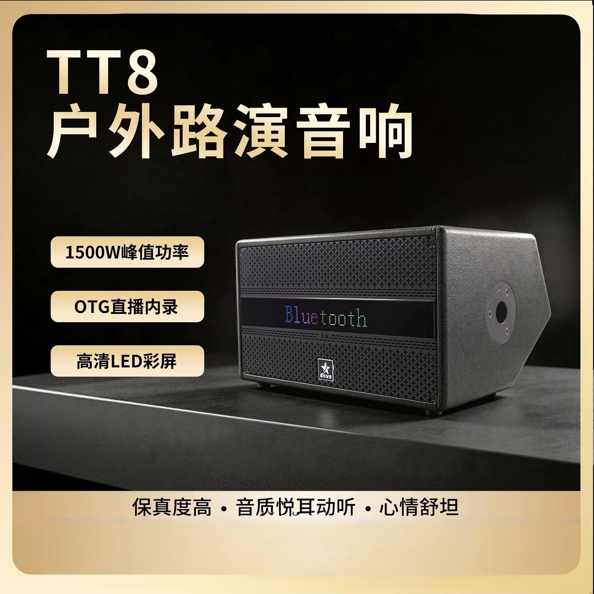 可议价】立辉音乐星空TT8蓝牙音响K歌带歌词显示屏露营派对音箱
