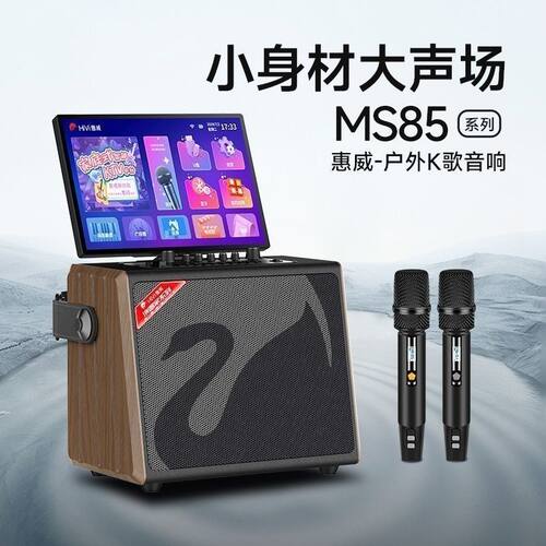 惠威MS85显示屏广场舞K歌音箱