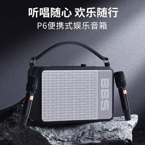 可议价】BBS P6户外露营演出K歌音响移动KTV弹唱声卡直播乐器音箱