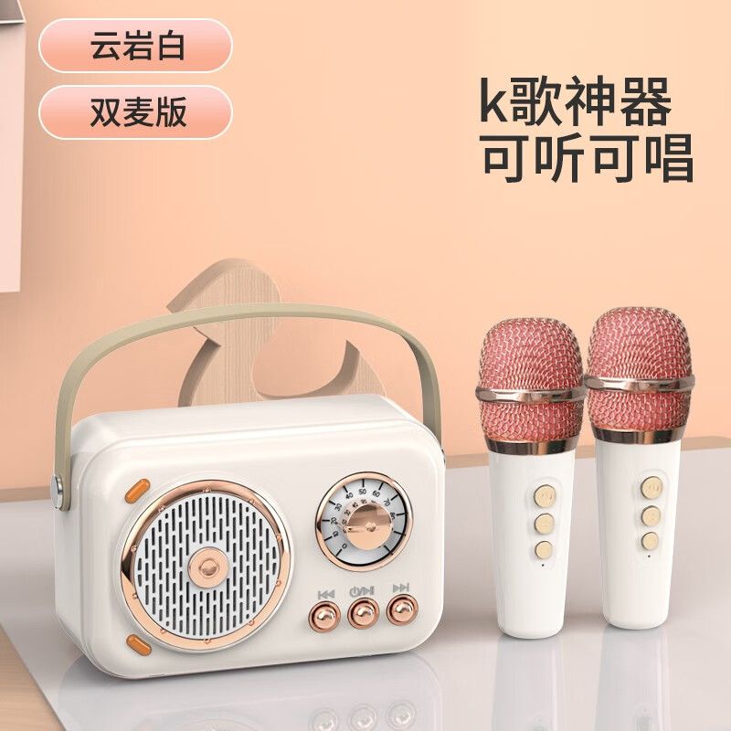 可议价】艾硕美B152便携迷你蓝牙音箱家用唱歌音响麦克风 k歌神器