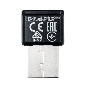 EDIMAX EW-7611UXB WiFi6 双频AX900 +蓝牙5.3二合一 USB2.0无线网卡 支持Ubuntu Windows 10/11 黑色