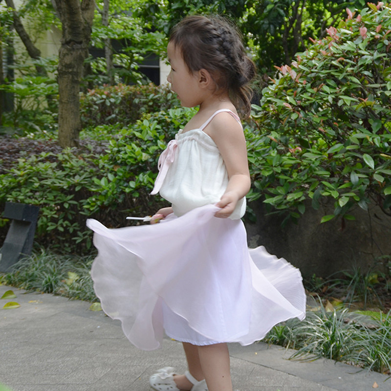 Jupe enfant en mousseline de soie - Ref 2048268 Image 1