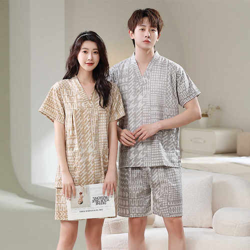 高档纯棉桑拿按摩汗蒸服浴服套装
