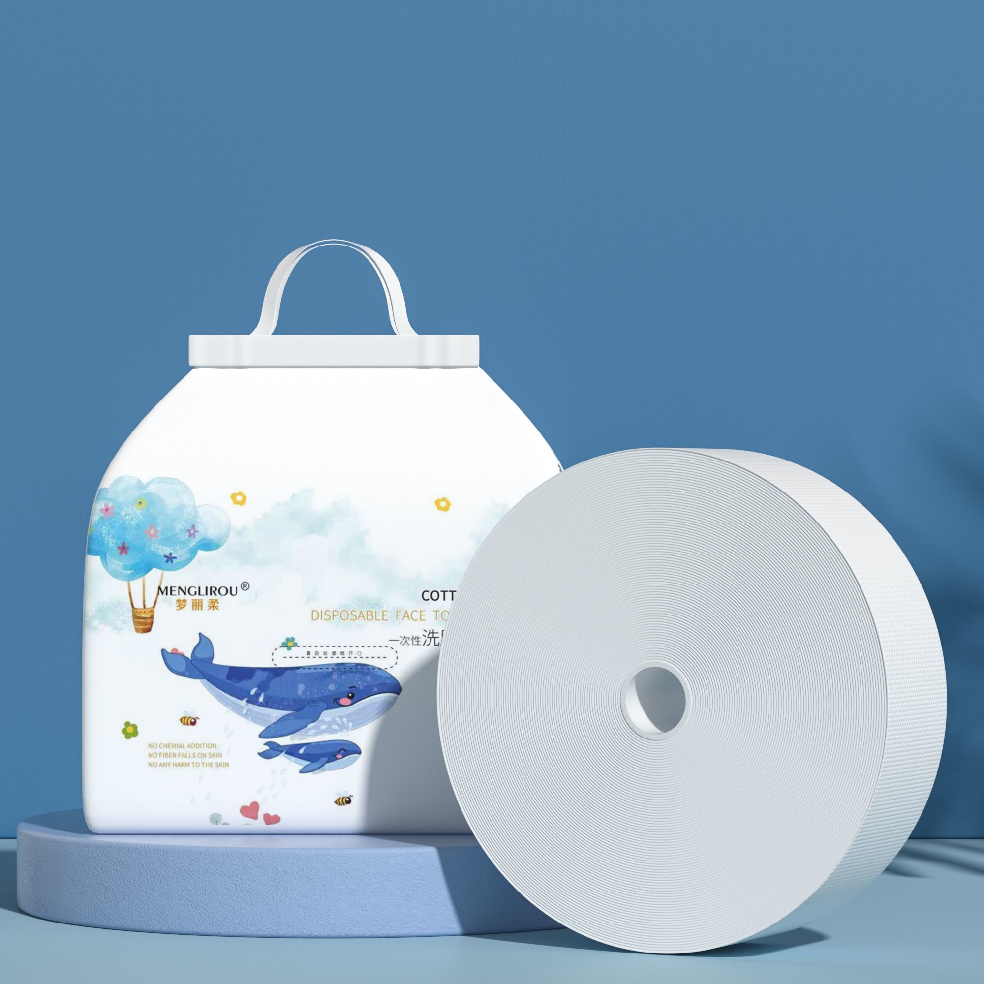 超大卷洗脸巾一次性棉柔巾大包学生家居美容院不掉毛干湿两用毛巾