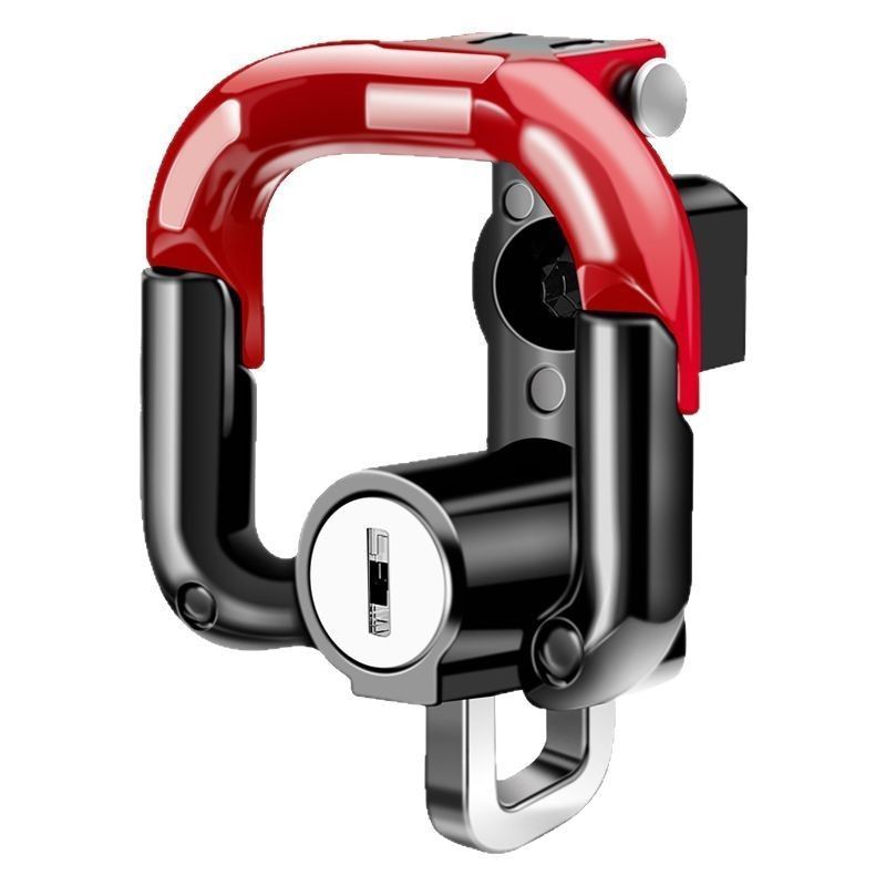 电动车挂钩带锁前置通用防盗头盔锁电瓶车摩托车铝合金头盔锁神器