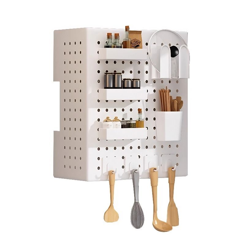 燃气热水器遮挡厨房燃气热水器遮丑免打孔置物架壁挂管道遮挡板